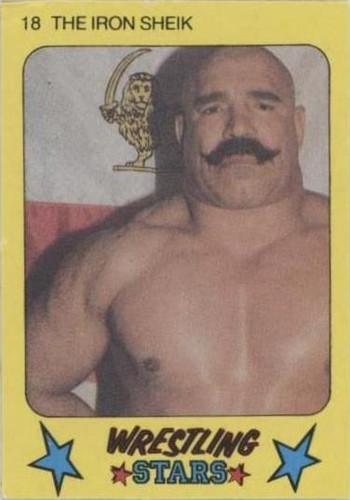 1986 Monty Gum Super Wrestling Stars - Iron Sheik #18