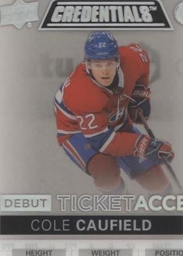 2021-22 Upper Deck Credentials - Cole Caufield #DTA-CC