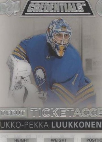 2021-22 Upper Deck Credentials - Ukko-Pekka Luukkonen #DTA-UL