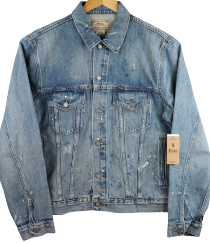 Polo Ralph Lauren Men's Big & Tall Paint Splatter Distressed