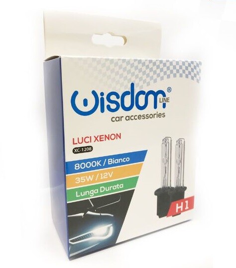 2 Lampadine Lampade Auto Xenon Xeno H1 8000K 35W 12V Bianco XC-1208 wis