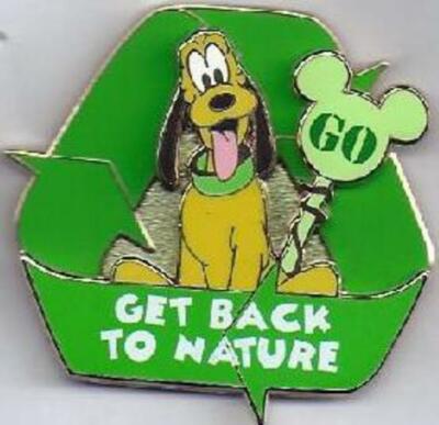 Disney Pin 79449 Go Green Mystery Series Pluto Get Back to Nature Recycle LE 250