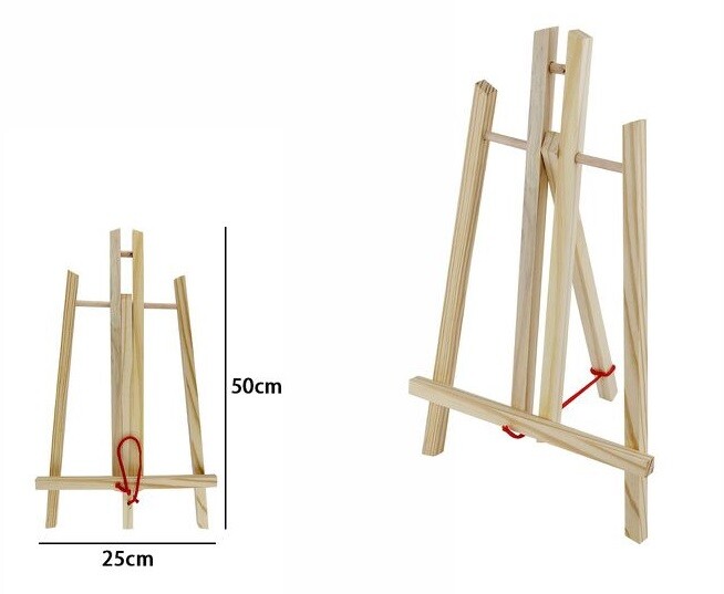 Cavalletto Artistico Supporto Tela Quadri Pittura Pieghevole Legno 50x25cm dfh