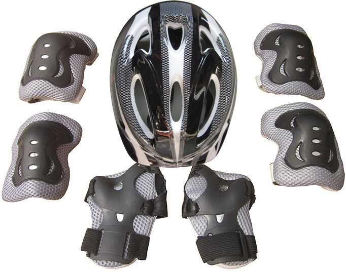 Boys Girls Safety Helmet & Knee & Elbow Pad Set For Kids MTB Bike Cycling Skate
