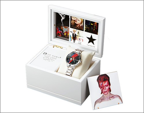 Pre-owned David Bowie 75th Anniversary Official Wristwatch With Music Box Wrist L Japan Nw