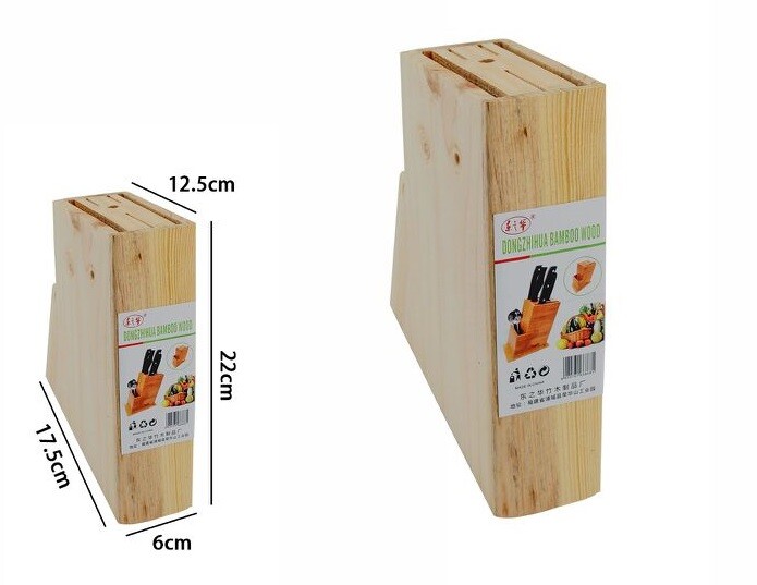 Ceppo Base Supporto Porta Coltelli Portacoltelli In Legno Forbici Cucina dfh