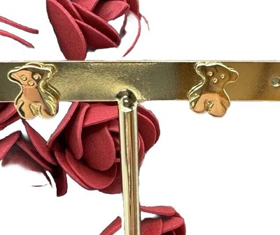 New! TOUS sterling silver bear-earrings Vermeil 925