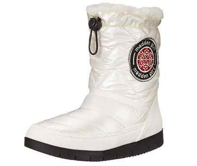NEW Madden Girl Iggloo Women's Puffer Ankle Boots White Size 6.5 Retail $69.99
