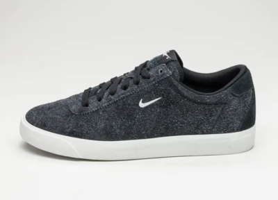 Nike NEW Match Classic Black Suede Low top Tie Closure Sneakers
