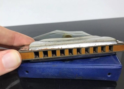 Vintage Hohner Blues Harp Harmonica Instrument