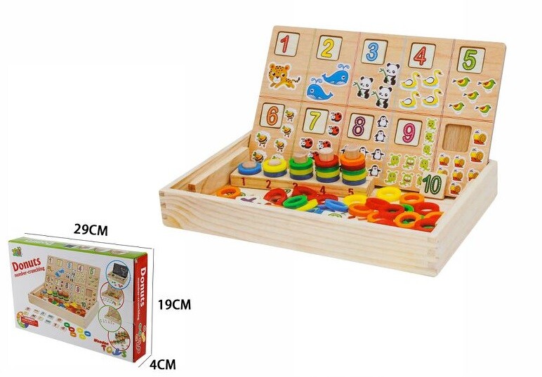Gioco Legno Numeri Tasselli Bambino Didattico Educativo Puzzl 66018 dfh