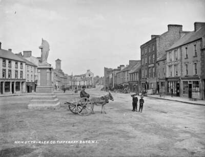 Main Street Thurles Co Tipperary Ireland c1900 OLD PHOTO