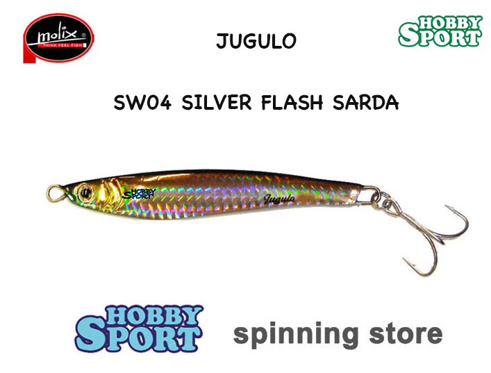 MOLIX JUGULO CASTING 60 GR COL. SW 04 SILVER FLASH SARDA  SPINNING MARE