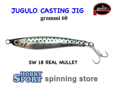 MOLIX  JUGULO CASTING 60 GR   SW 18 REAL MULLET SPINNING MARE
