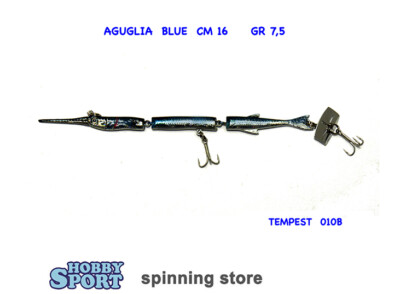 AGUGLIA PINOCCHIO TEMPEST 16 CM BLUE SILVER 3 SEZ. 7,5 GR PESCE SERRA-SPIGOLA