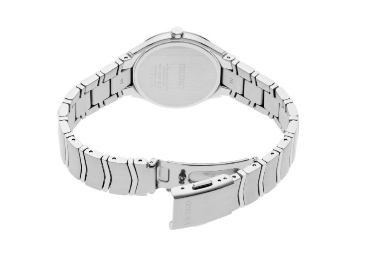 Pre-owned Seiko Essential Minimalist Pale Blue Dial Quartz Watch Sur549p1