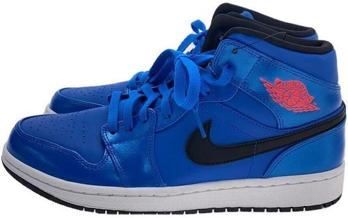 Nike Air Jordan 1 Mid Knicks Blue Orange FD1029-400 Men's Size 17