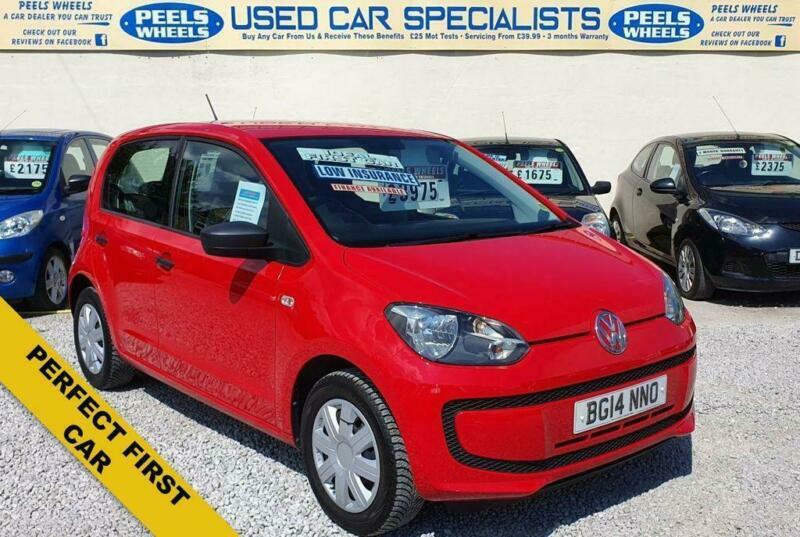 2014 14 VOLKSWAGEN UP 1.0 12V TAKE UP 5 DOOR * RED * IDEAL FIRST CAR