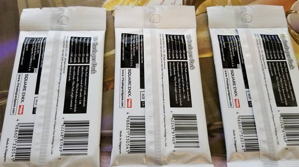 Final Fantasy TCG OPUS IV Factory Sealed 3 BOOSTER PACKS