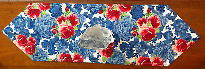 Table Runner Heritage Floral Pioneer Woman Fabric Made New 9  x 32 