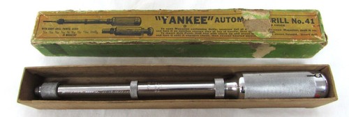 vintage an•an no.41 Vintage Yankee No 41 Push Drill Screwdriver w/ Bits- Good