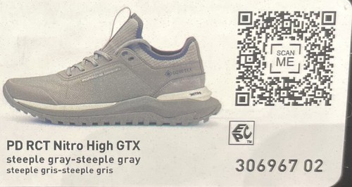 Pre-owned Puma Porsche Design/ Mens Goretex Rct Nitro High Gtx Trainer Shoes 306967 02 In Steeple Grey