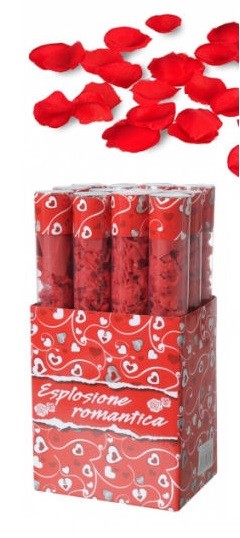 Set 12 Tubo Spara Petali Rossi Cannone Feste Compleanni Party Matrimonio dfh