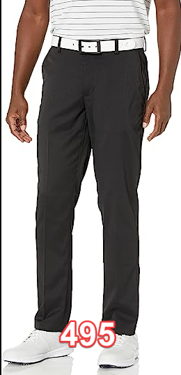 Amazon Essentials Men's Slim-Fit Stretch Golf Pant Black 32WX30L
