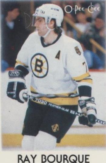 1987-88 O-Pee-Chee Leaders Mini - Ray Bourque #4