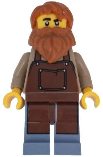 Wild West Train Boiler Stoker - Reddish Brown Apron (bdp203)