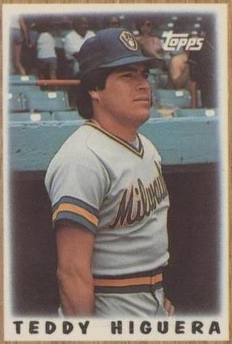 1987 Topps League Leaders Minis - Teddy Higuera #60