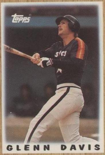 1987 Topps League Leaders Minis - Glenn Davis #8