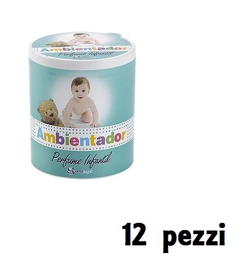 Set 12 Pz Deodorante Gel Profumo Ambiente In Lattina Profumo Infanzia dfh