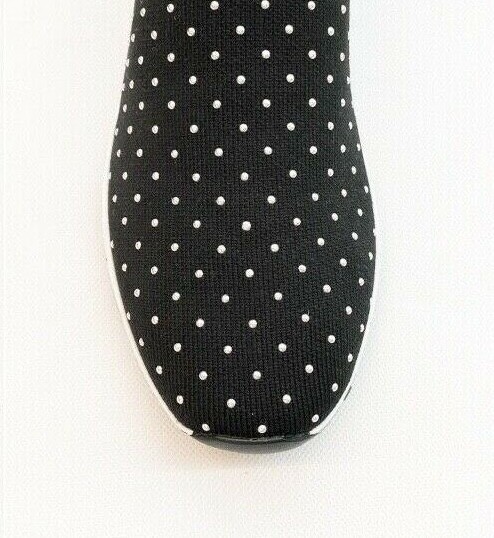 Pre-owned Jimmy Choo Authentic  Norway Sock Sneakers, Black Micro Studs, Retail $950