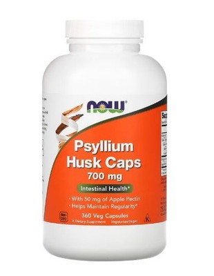Now Foods Psyllium Seed Pods, 700 mg, 360 Vegetarian Capsules
