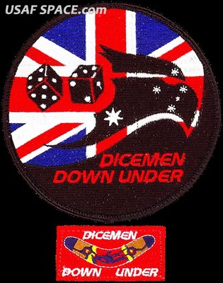 USAF 90TH FIGHTER SQ -DICEMEN DOWN UNDER- DEPLOYMENT 2018- VEL PATCH SET
