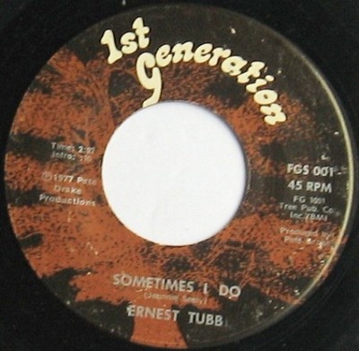 Ernest Tubb / Sometimes I Do / Half My Heart's In Texas / Vinyl / Country-Rock