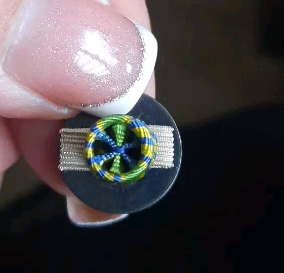 F04q06 Rosette BoutonniÃ¨Re Officier Commandeur A Identifier Militaire Militaria 