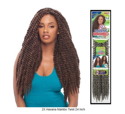 Janet Collection Synthetic Crochet Braiding Hair HAVANA MAMBO TWIST 24''