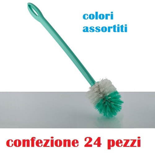 Set 24 Pezzi Scopettino Scopino Spazzola Bagno Gabinetto Colorati moc