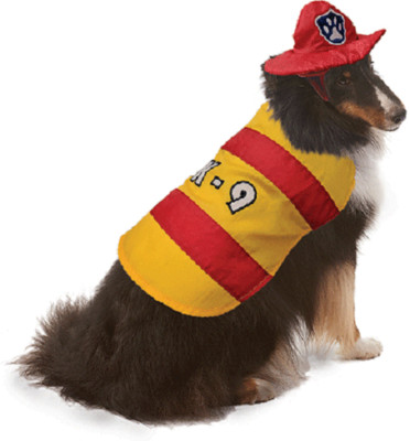 Fireman Dog Costume Fashion Pet Halloween Costumes Extra Large X/L fits 24-29''