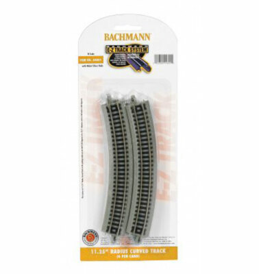 Bachmann EZ-Track ~ 11.25'' Radius Curved Track ~ N Scale ~ 6 Pieces ~ 44801