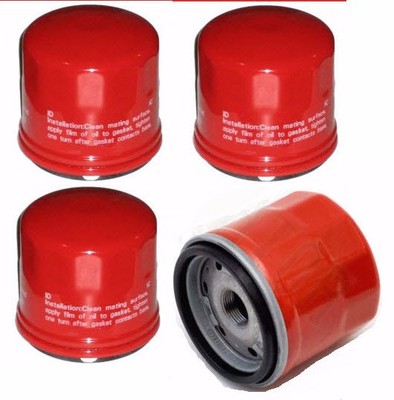 Allison 1000 2000 2400 Duramax External Spin-On Oil Filter Red 4-Pack (81619-4)