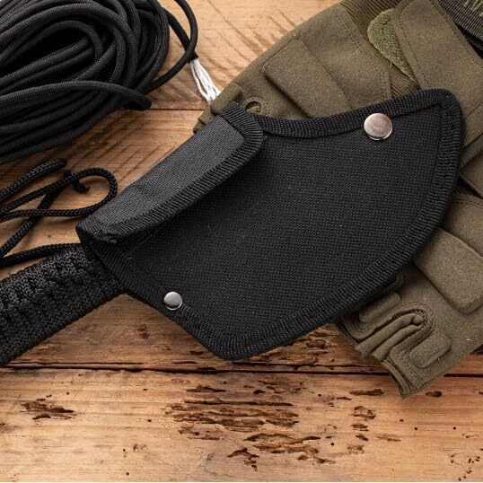 Outdoor Bushcraft 440C Steel Knife Survival Axe and Fixed Blade Combo Kit Tool