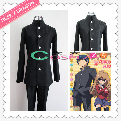 Anime TIGER X DRAGON Chinese tunic suit Toradora Takasu ryuuji