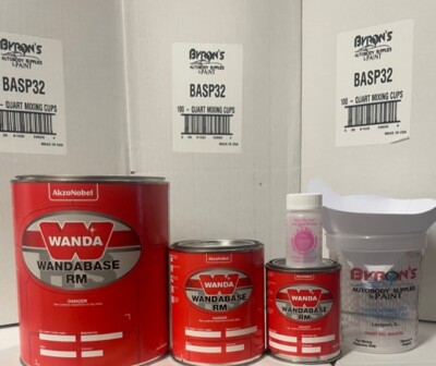 Akzo Nobel Wandabase 2:1 Urethane Basecoat Auto Paint Mix GM PAINT CODES ONLY