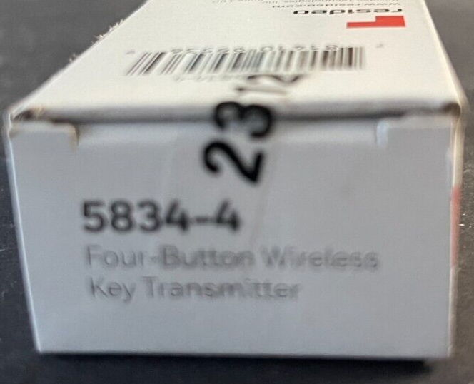 Brand New Honeywell 5834-4 4-Button Wireless Key Fob