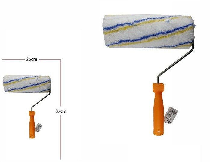 Rullo Pittura Murale Cordonato Pennello Pareti Muro Casa Vernice 25cm dfh