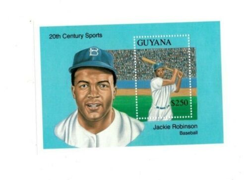 Guyana 1993 - Famous People - Baseball - Jackie Robinson - S/S - MNH