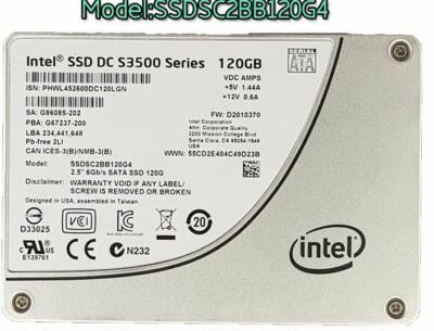 120GB Intel SSD DC S3500 6Gb/s 2.5INCH SATA SSD SSDSC2BB120G4 Solid State Drive